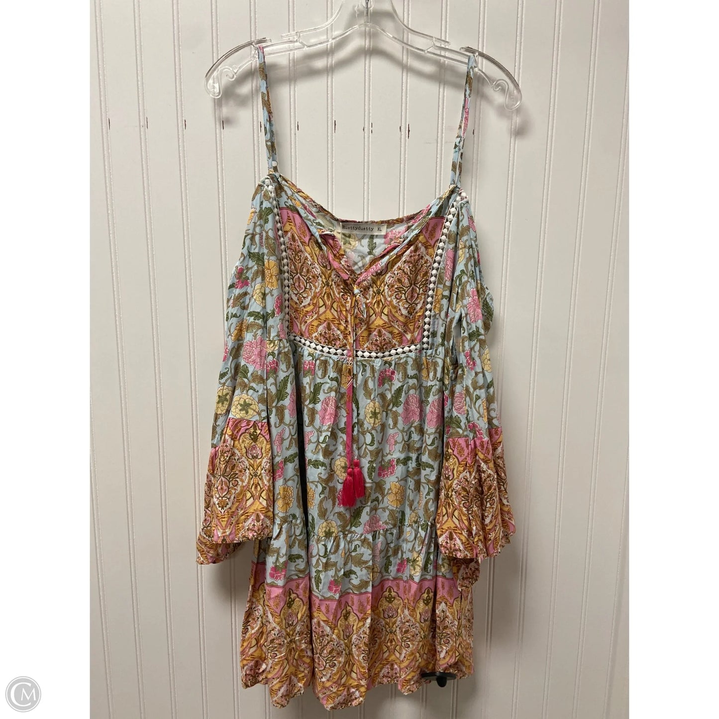 Dress Casual Short By Clothes Mentor In Floral Print, Size: Xl