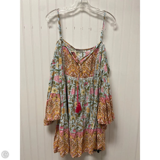 Dress Casual Short By Clothes Mentor In Floral Print, Size: Xl