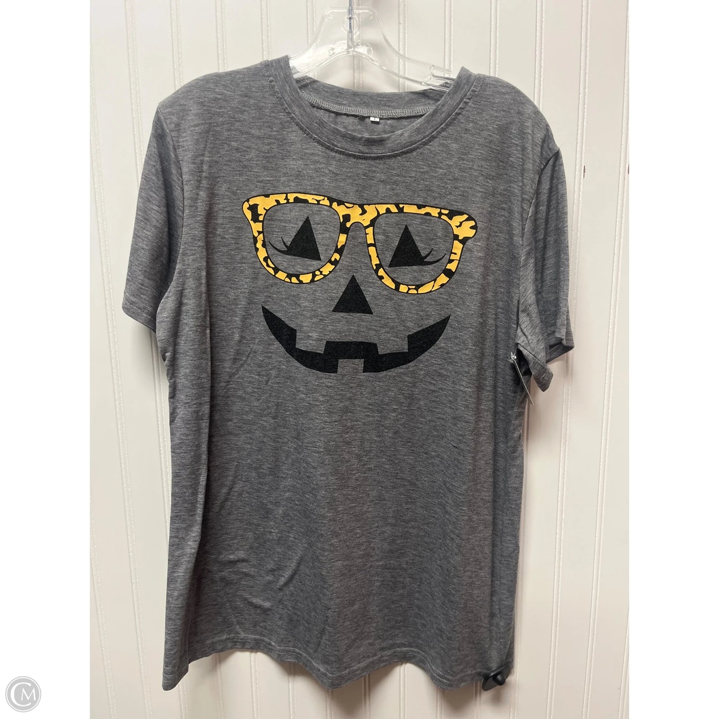 Top Short Sleeve By Clothes Mentor In Grey, Size: L