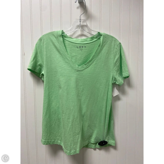 Top Short Sleeve By Loft In Green, Size: S