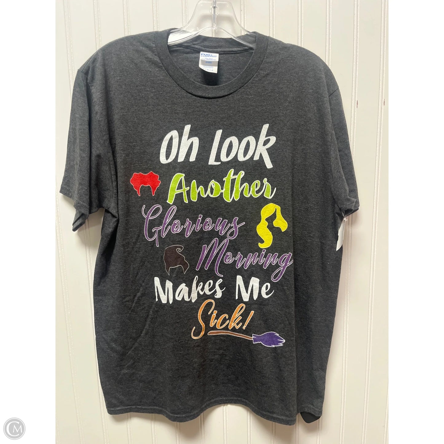 Top Short Sleeve By Clothes Mentor In Grey, Size: L