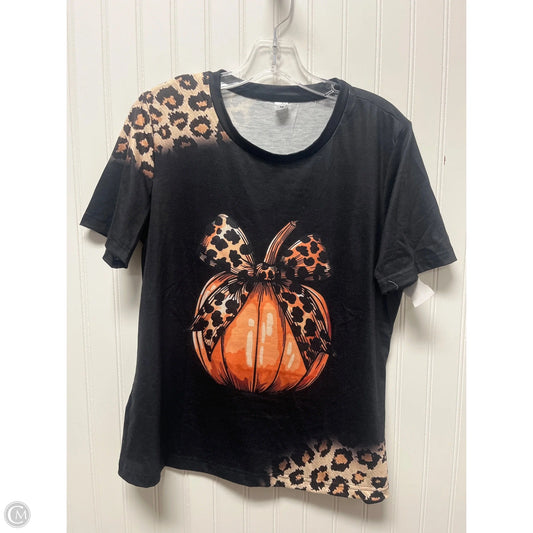 Top Short Sleeve By Clothes Mentor In Black, Size: M