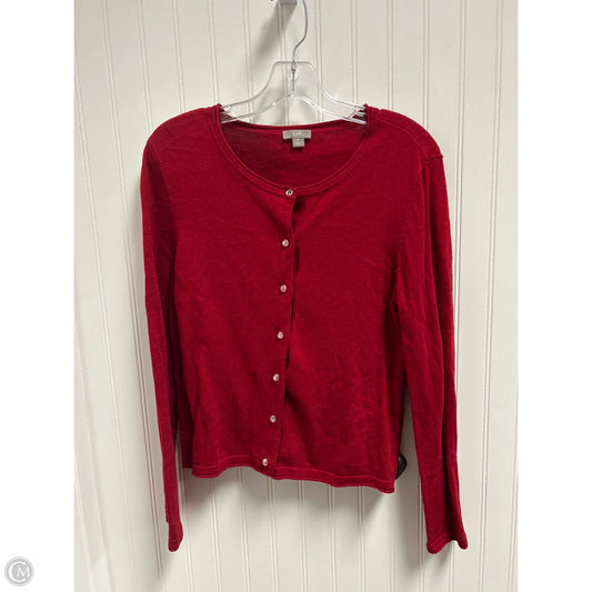 Cardigan By J. Jill In Red, Size: M