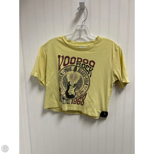 Top Short Sleeve By Full Tilt In Yellow, Size: S
