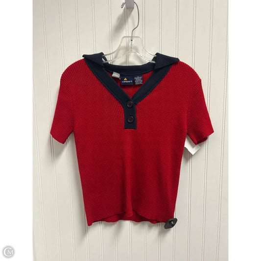 Top Short Sleeve By Liz Sport In Red, Size: S
