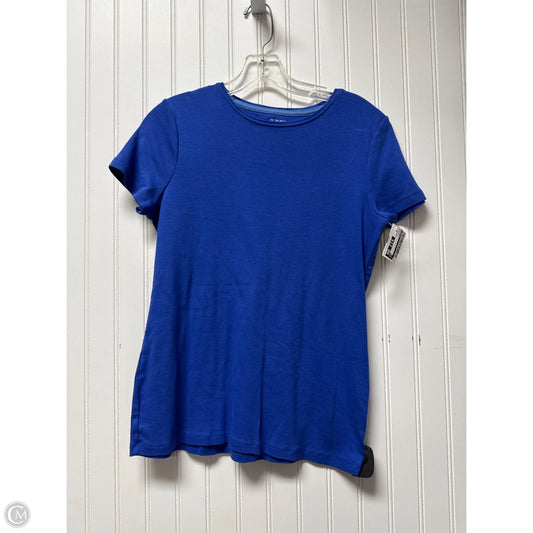 Top Short Sleeve By Talbots In Blue, Size: M