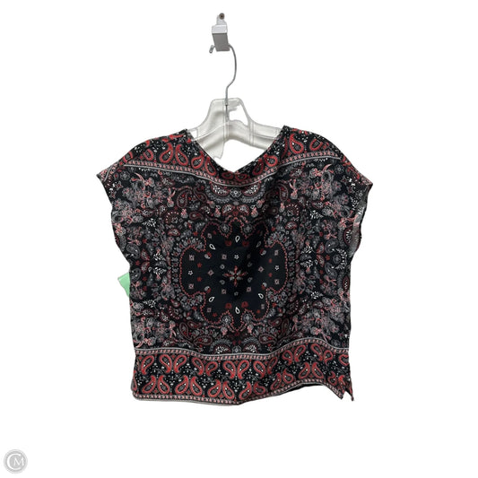 Top Short Sleeve By Rachel Roy In Black & Red, Size: S