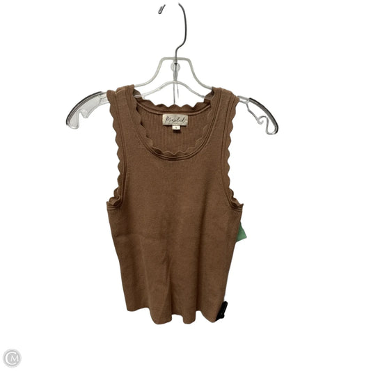 Top Sleeveless By Marled In Brown, Size: S