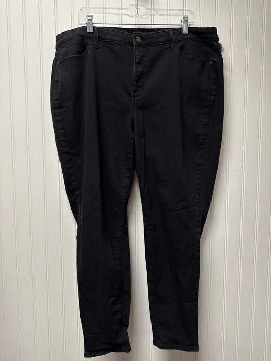 Jeans Skinny By Talbots In Black, Size: 20