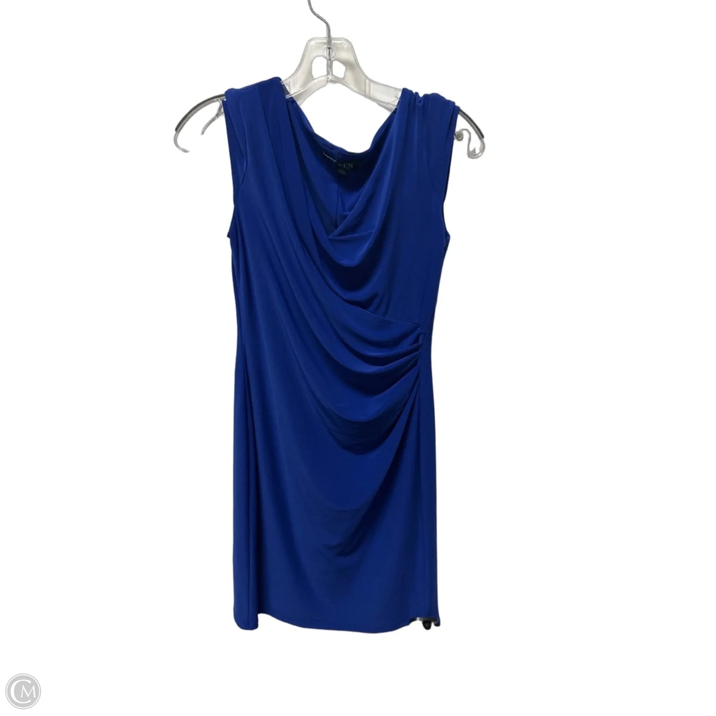 Dress Party Midi By Lauren By Ralph Lauren In Blue, Size: S