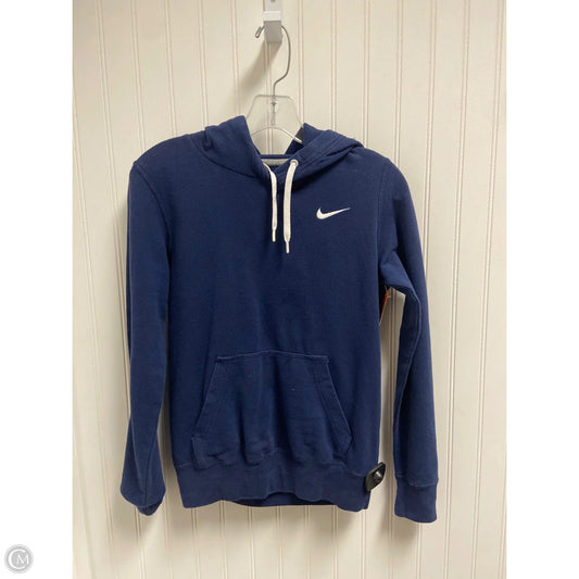 Athletic Jacket By Nike In Blue, Size: Xs