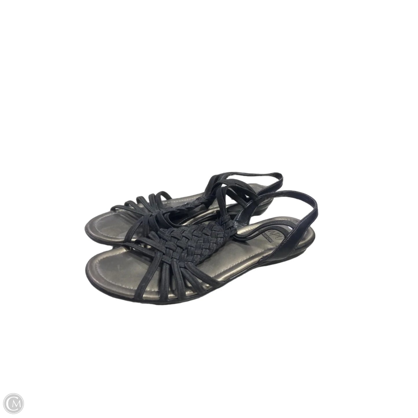 Sandals Flats By Impo In Black, Size: 8