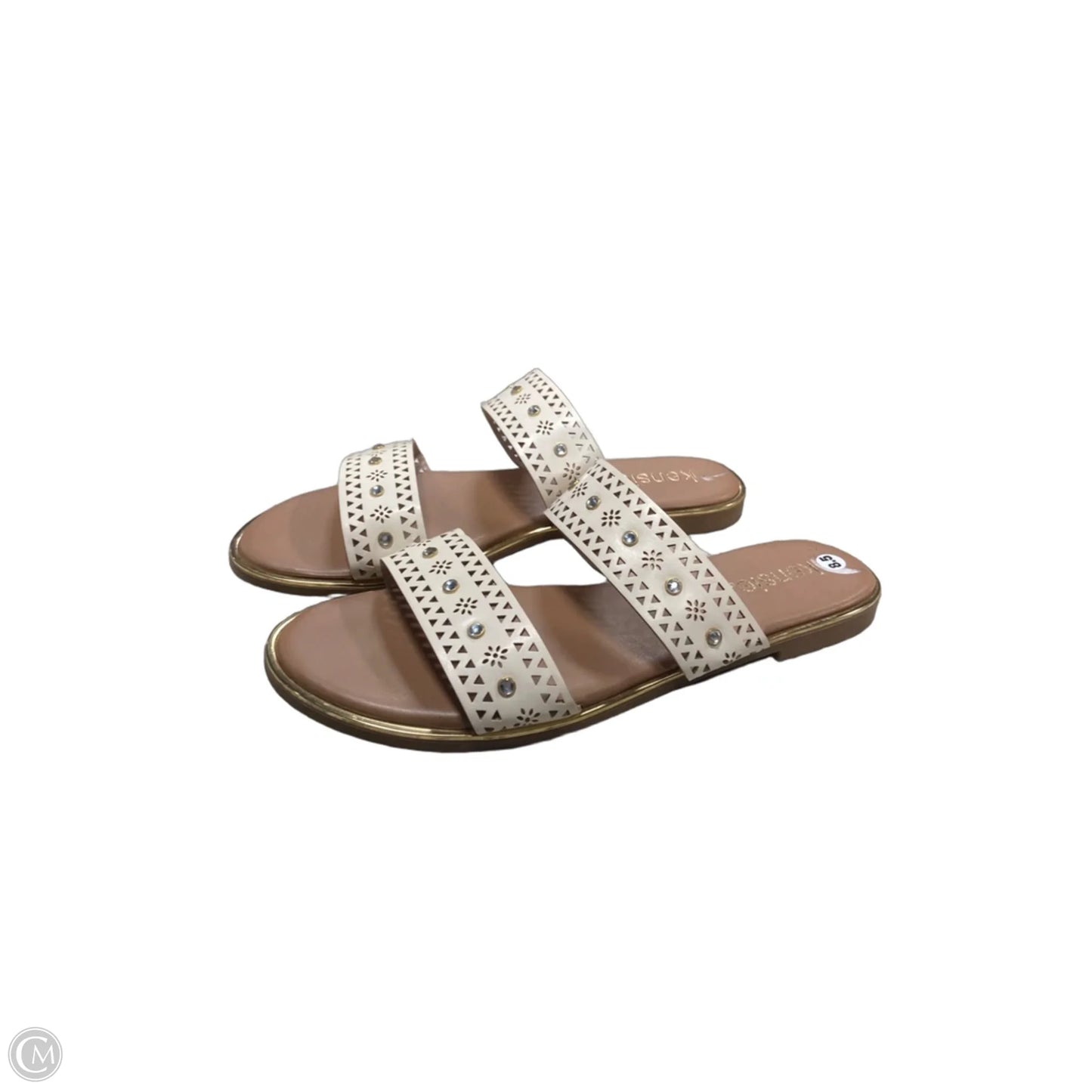 Sandals Flats By Kensie In White, Size: 8.5