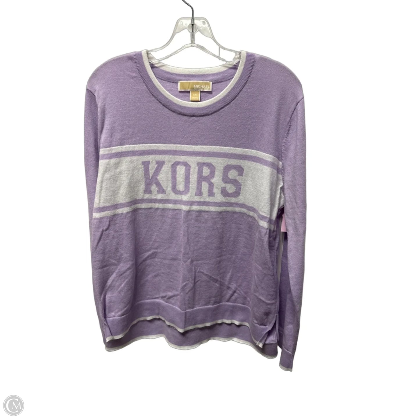 Sweater By Michael By Michael Kors In Purple, Size: L