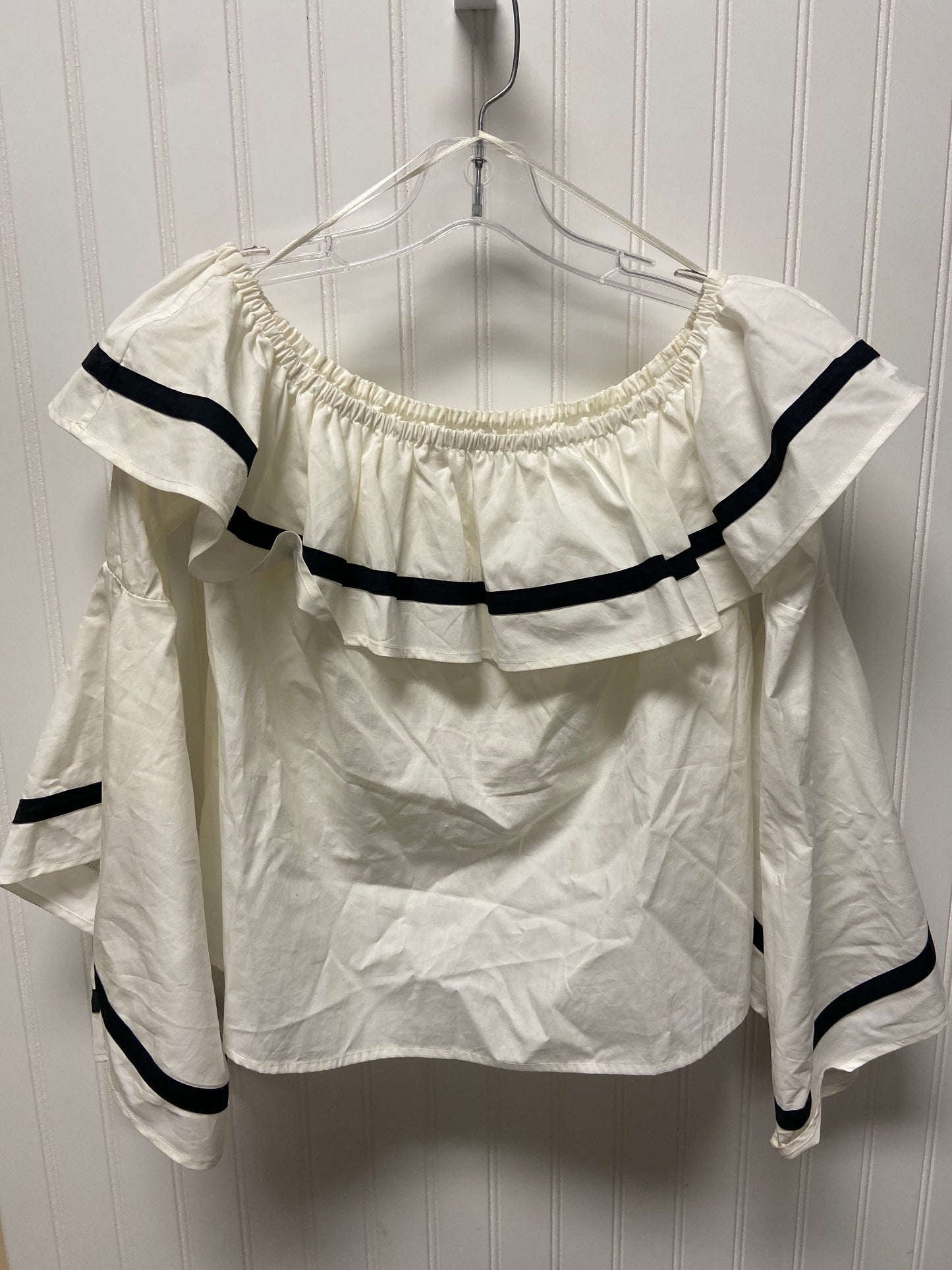 Top Long Sleeve Designer By Rebecca Minkoff In White, Size: S