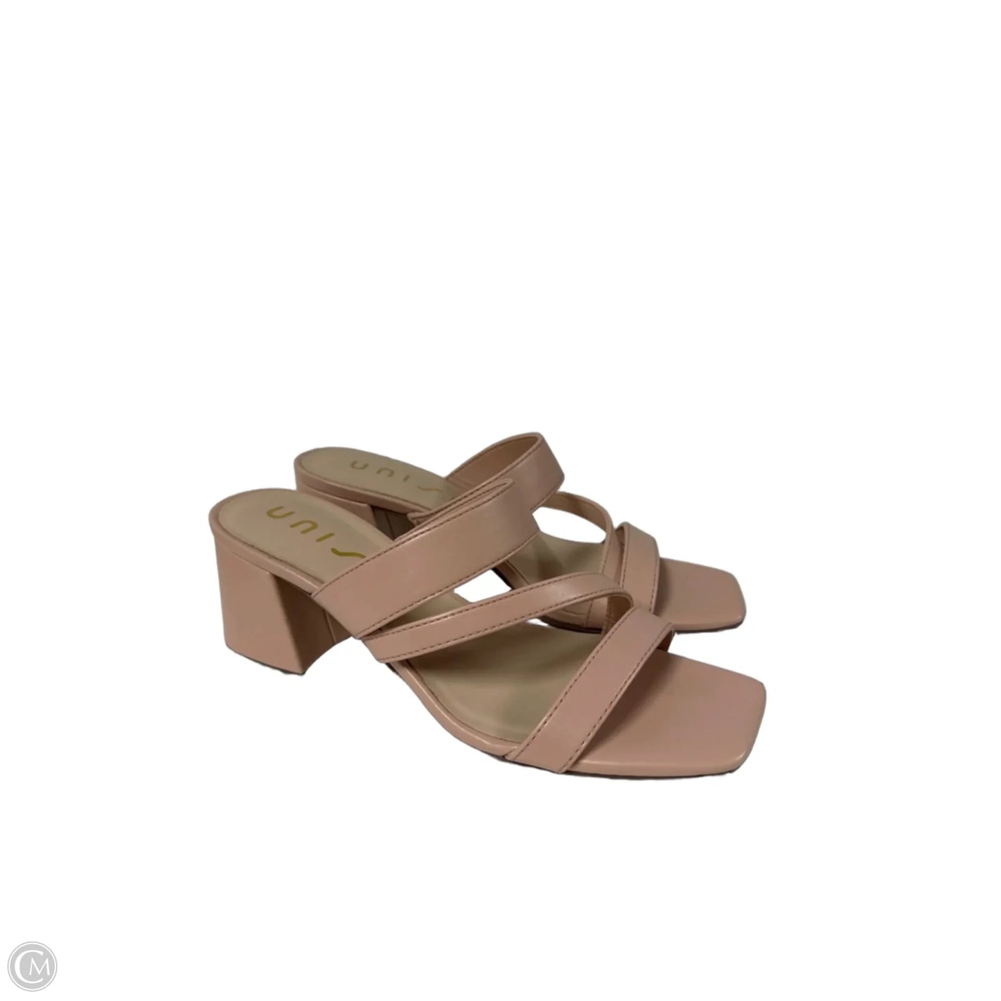 Sandals Heels Block By Unisa In Pink, Size: 7.5