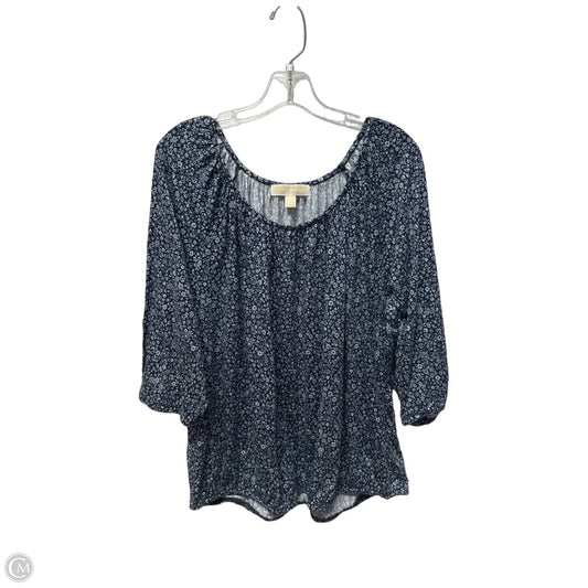 Top Short Sleeve By Michael By Michael Kors In Blue, Size: 2x