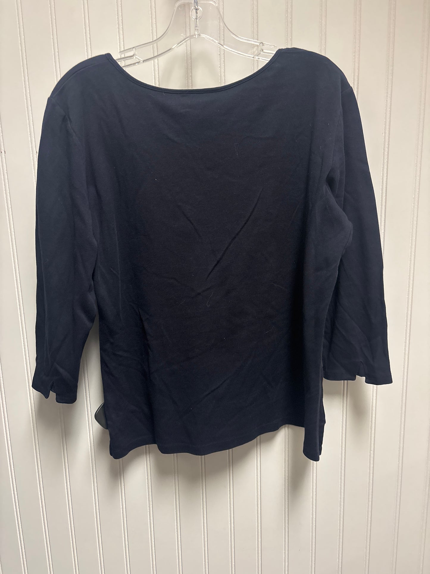 Top Long Sleeve By Talbots In Black, Size: M