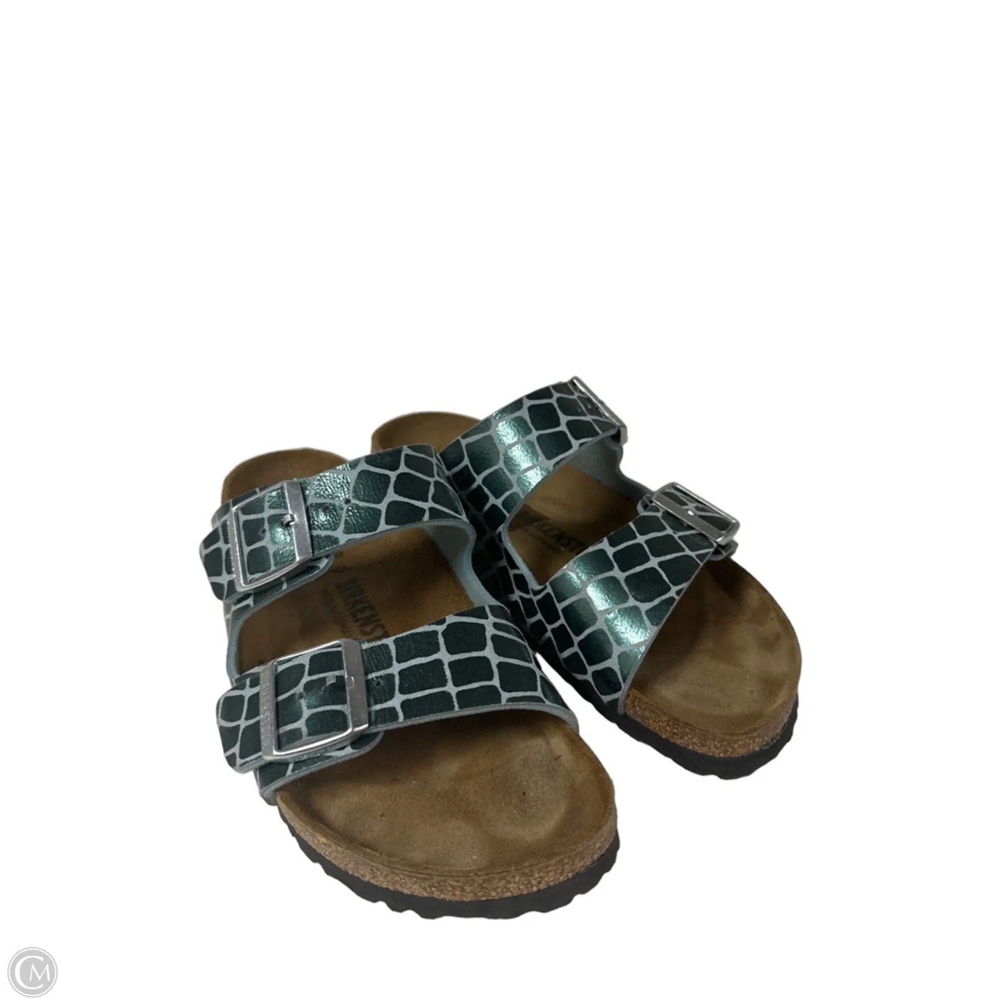 Sandals Flats By Birkenstock In Blue, Size: 8