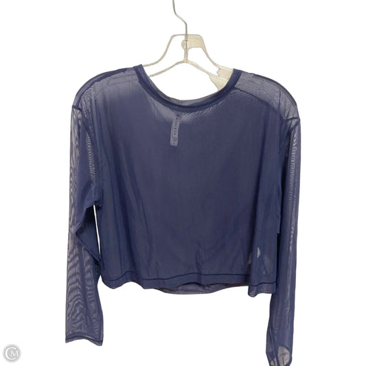 Athletic Top Long Sleeve Crewneck By Athleta In Blue, Size: S
