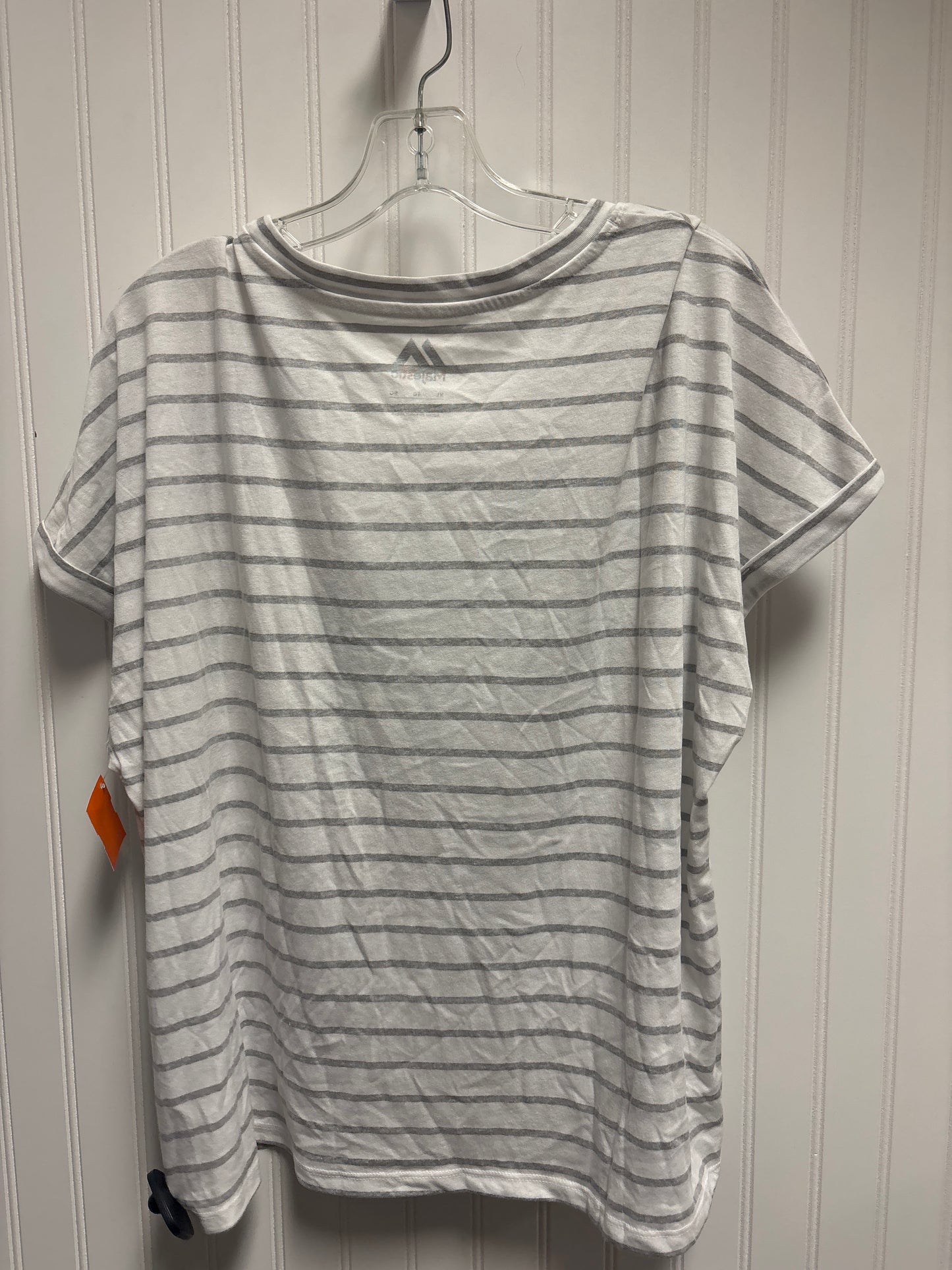 Top Long Sleeve By Majestic In Striped Pattern, Size: Xl