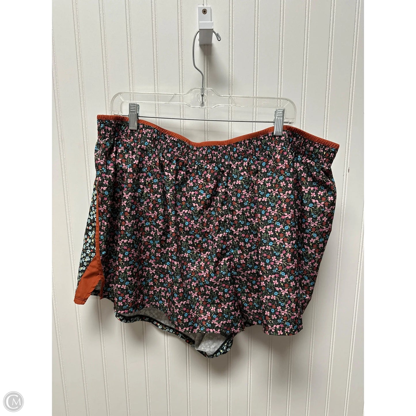 Athletic Skort By Nike In Floral Print, Size: 3x