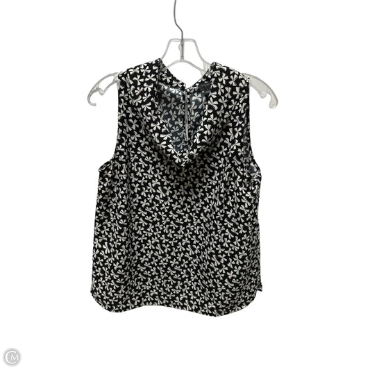 Top Sleeveless By Ann Taylor In Black & White, Size: S