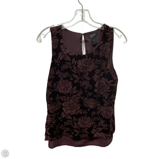 Top Sleeveless By Ann Taylor In Red, Size: S