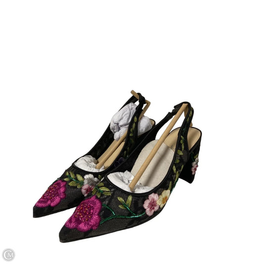 Shoes Heels Block By Betsey Johnson In Floral Print, Size: 7