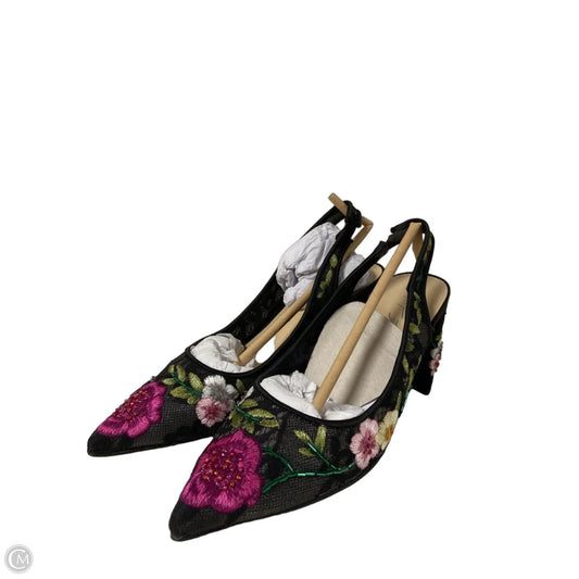Shoes Heels Block By Betsey Johnson In Floral Print, Size: 7
