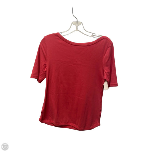 Top Short Sleeve By Talbots In Pink, Size: M