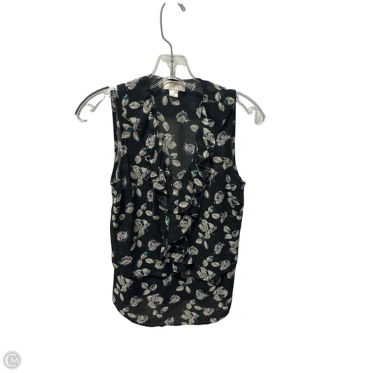Top Sleeveless By Loft In Floral Print, Size: Xs