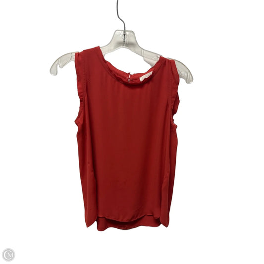 Top Sleeveless By Loft In Pink, Size: S