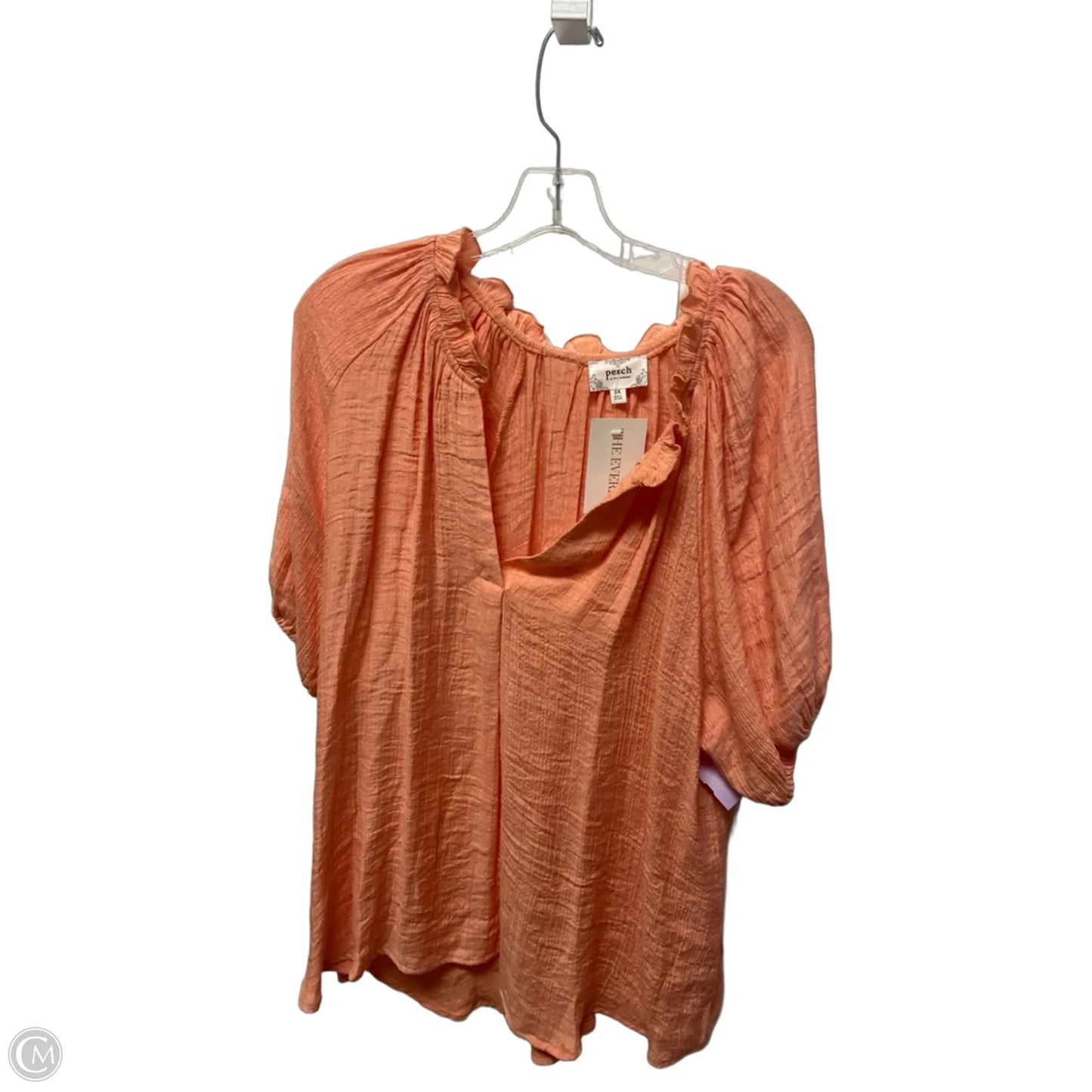Top Short Sleeve By Clothes Mentor In Orange, Size: 3x