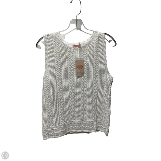 Top Sleeveless By Kirundo In White, Size: S