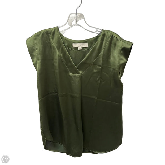 Top Sleeveless By Loft In Green, Size: Xs