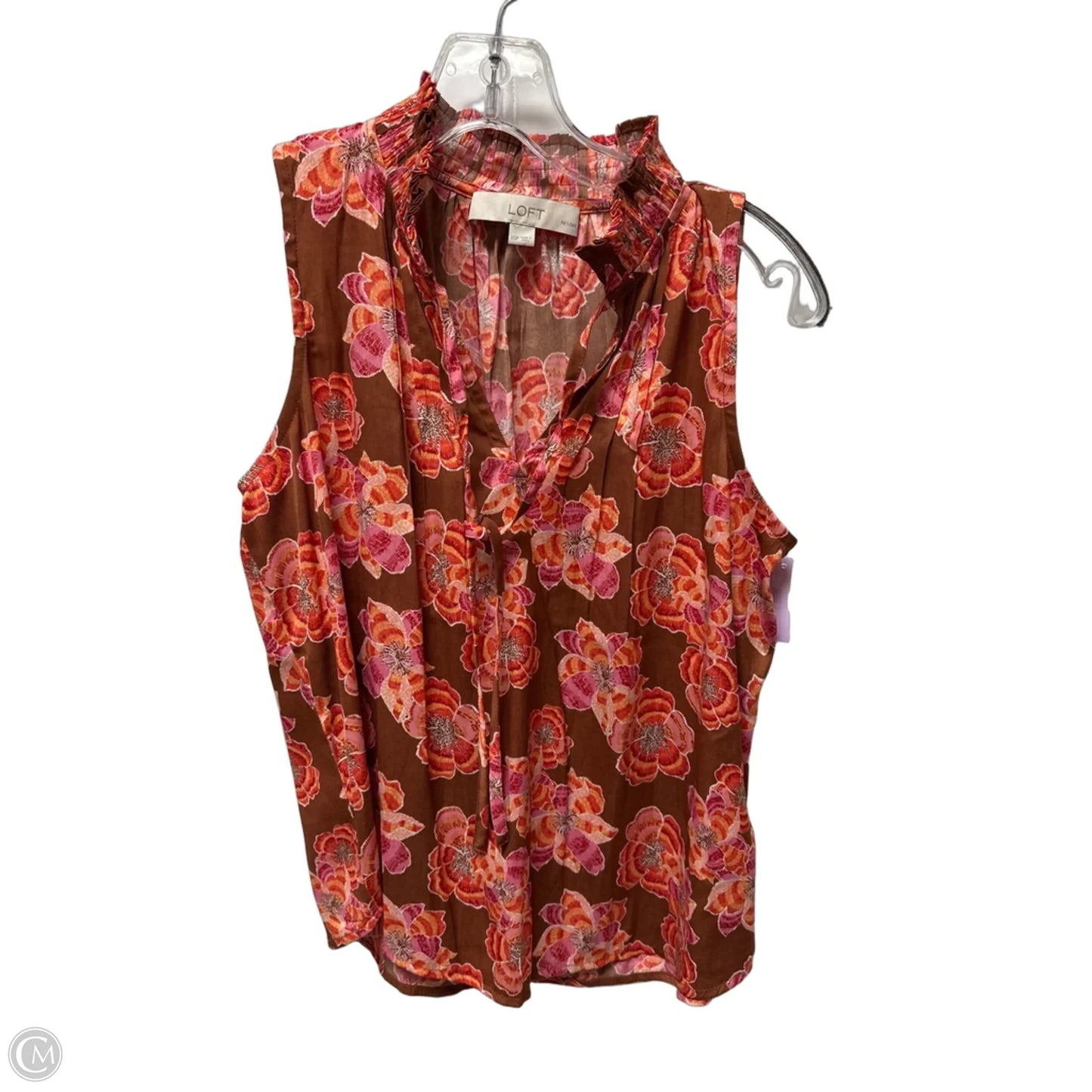 Top Sleeveless By Loft In Red, Size: Xs