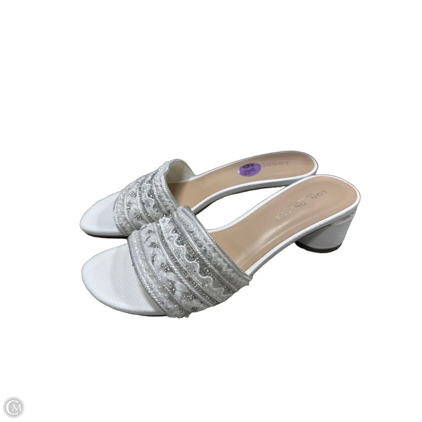 Shoes Heels Block By London Fog In White, Size: 6.5
