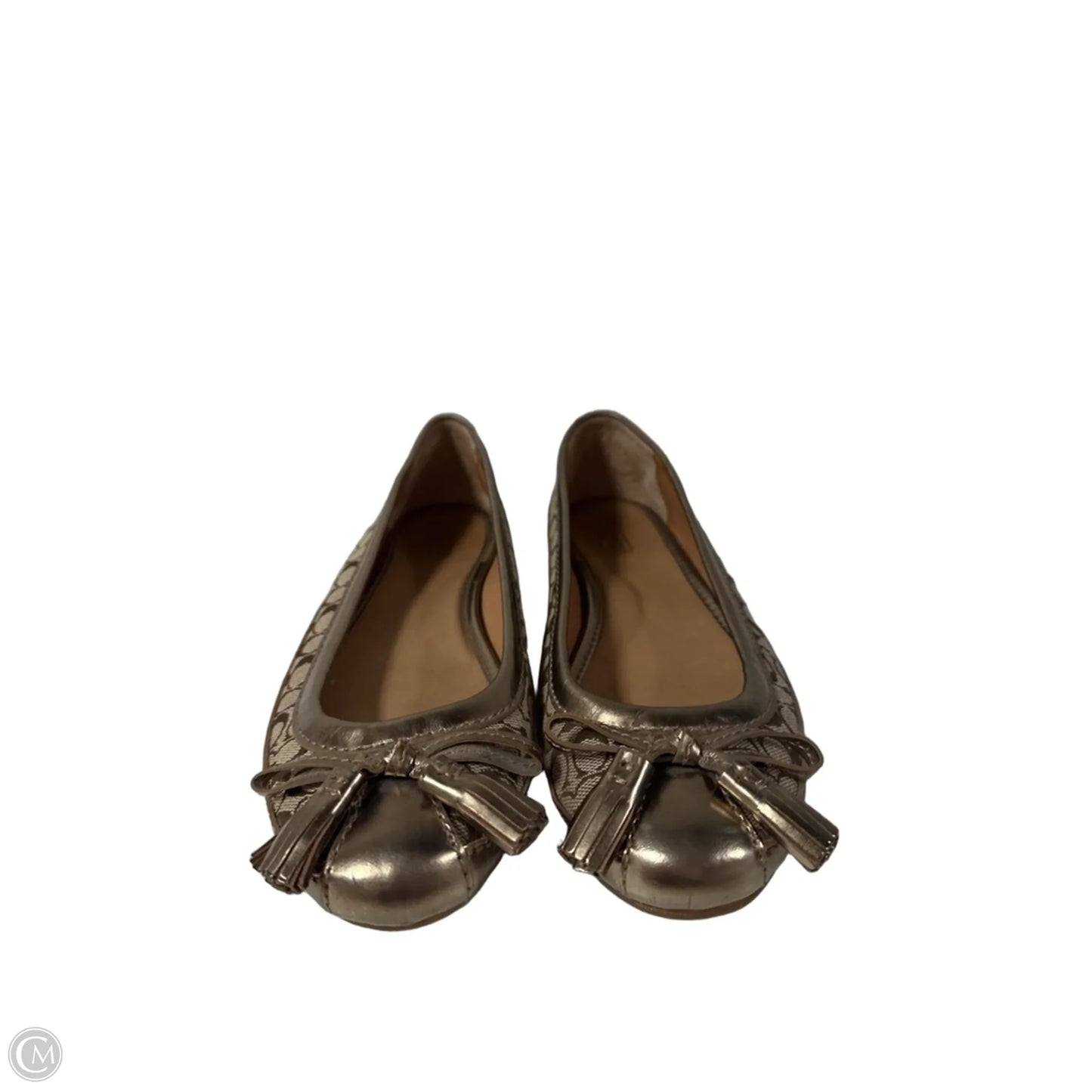 Shoes Designer By Coach In Gold, Size: 9