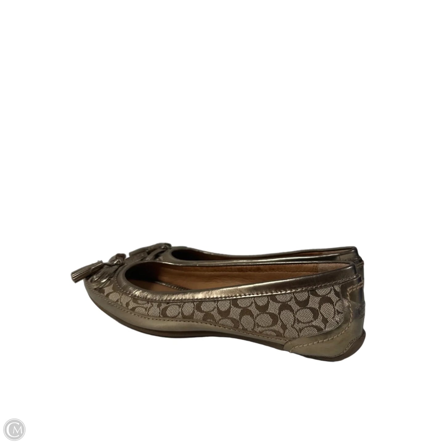 Shoes Designer By Coach In Gold, Size: 9