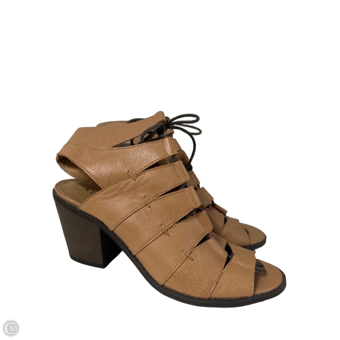 Shoes Heels Block By Kelsi Dagger In Tan, Size: 9