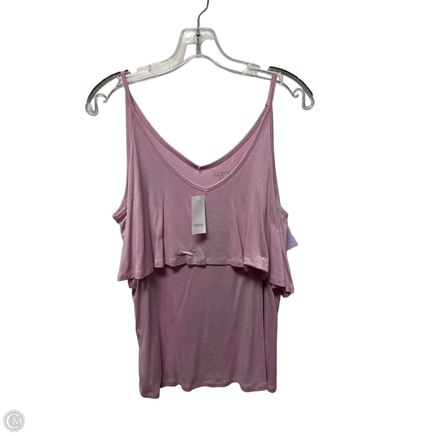 Top Sleeveless By Loft In Pink, Size: S