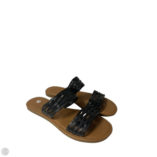 Sandals Flats By Universal Thread In Black, Size: 7.5