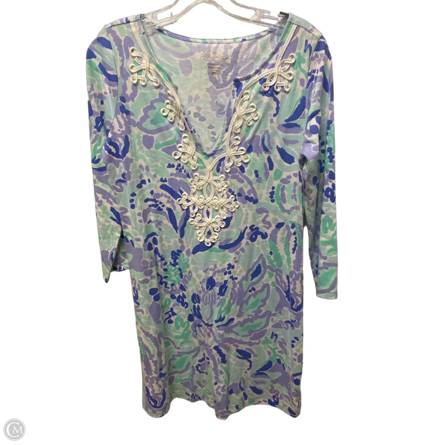 Dress Designer By Lilly Pulitzer In Blue & Green, Size: S