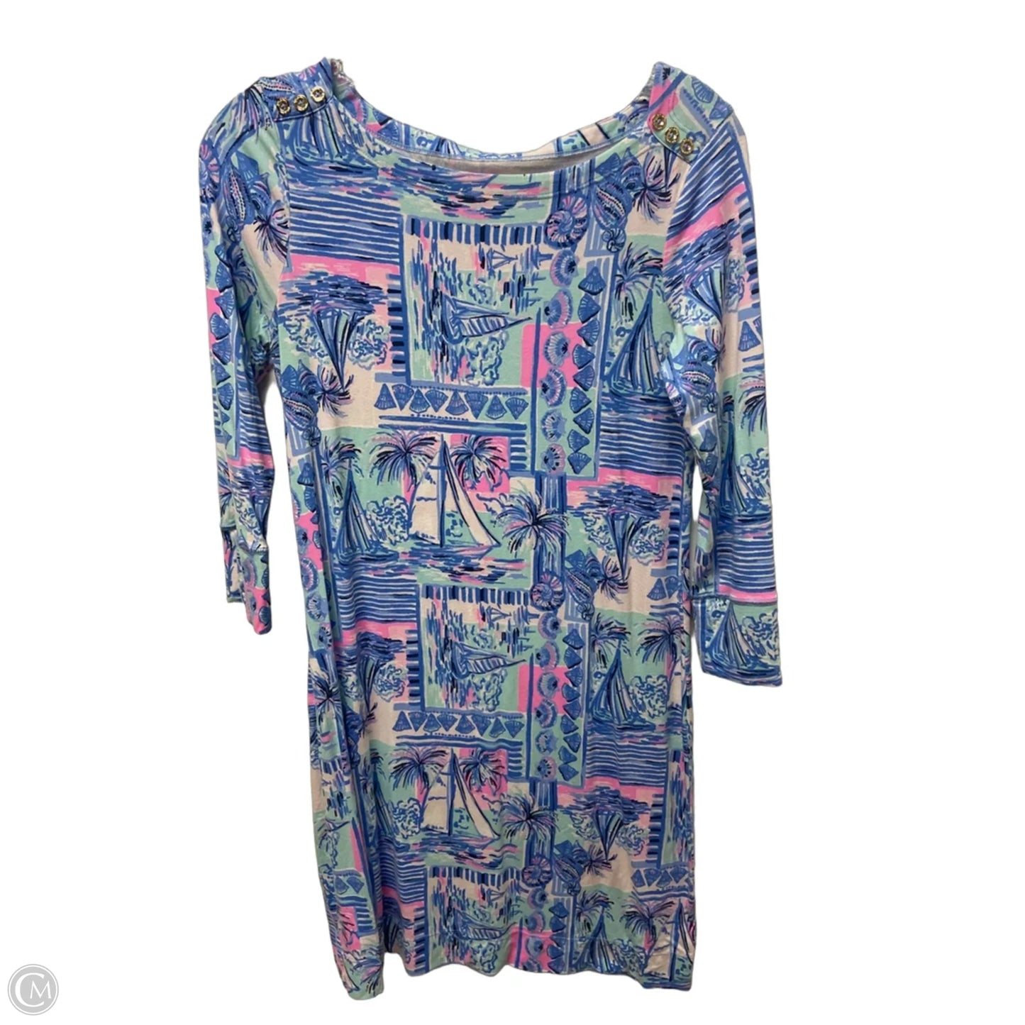 Dress Designer By Lilly Pulitzer In Blue & Pink, Size: S