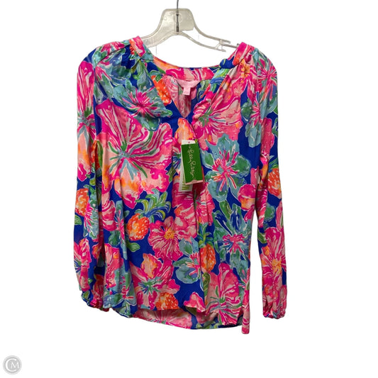 Top Long Sleeve Designer By Lilly Pulitzer In Pink, Size: Xs