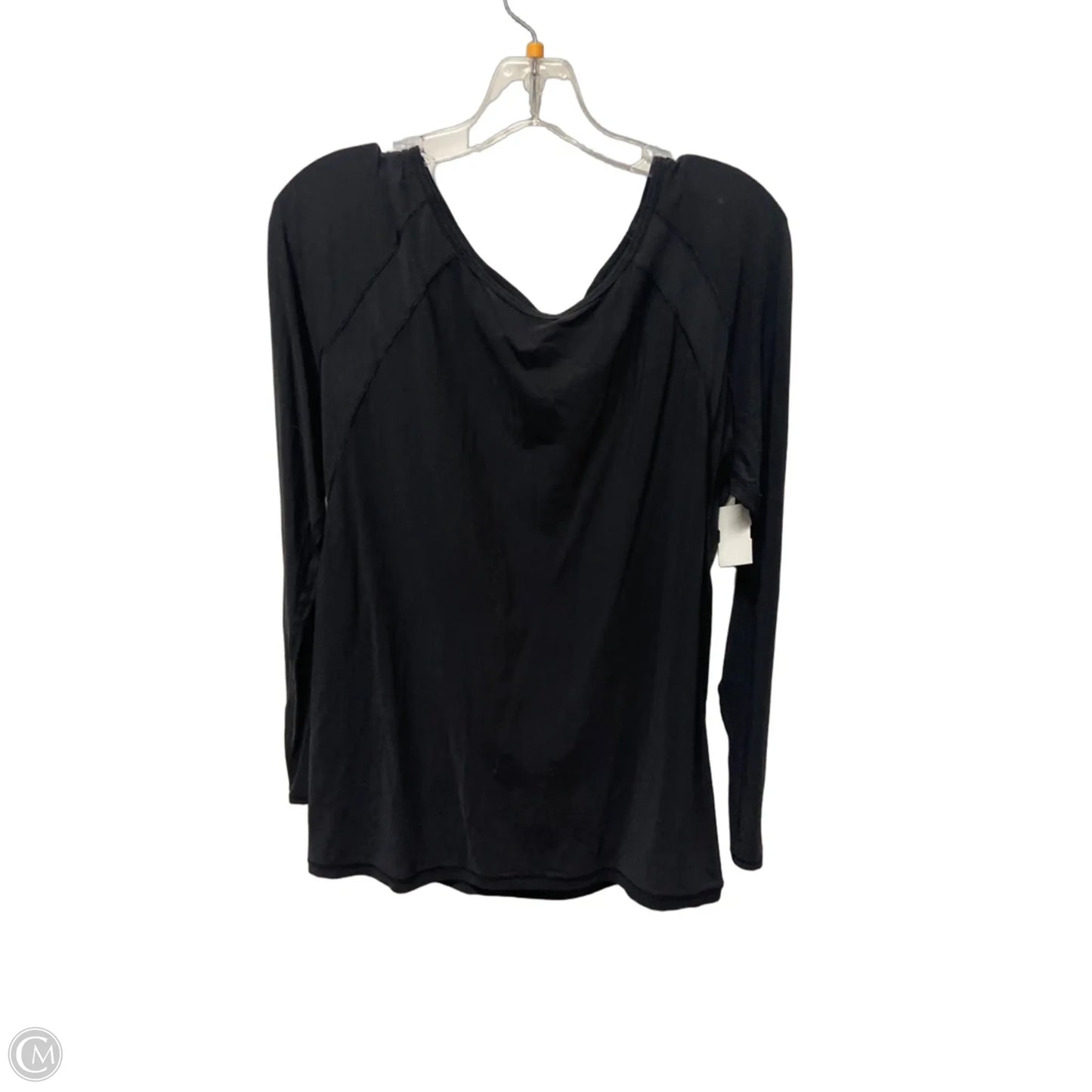 Athletic Top Long Sleeve Crewneck By Lululemon In Black, Size: M