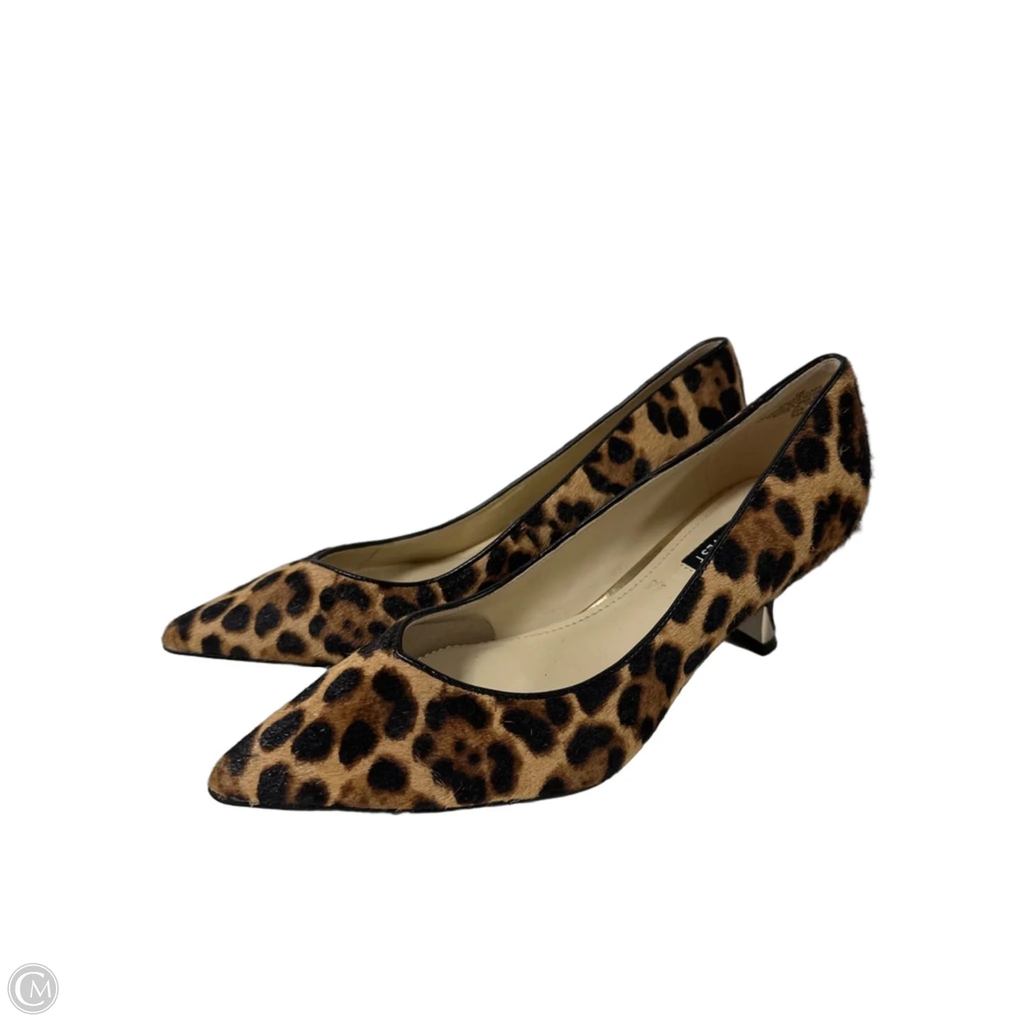 Shoes Heels Kitten By Nine West In Animal Print, Size: 8