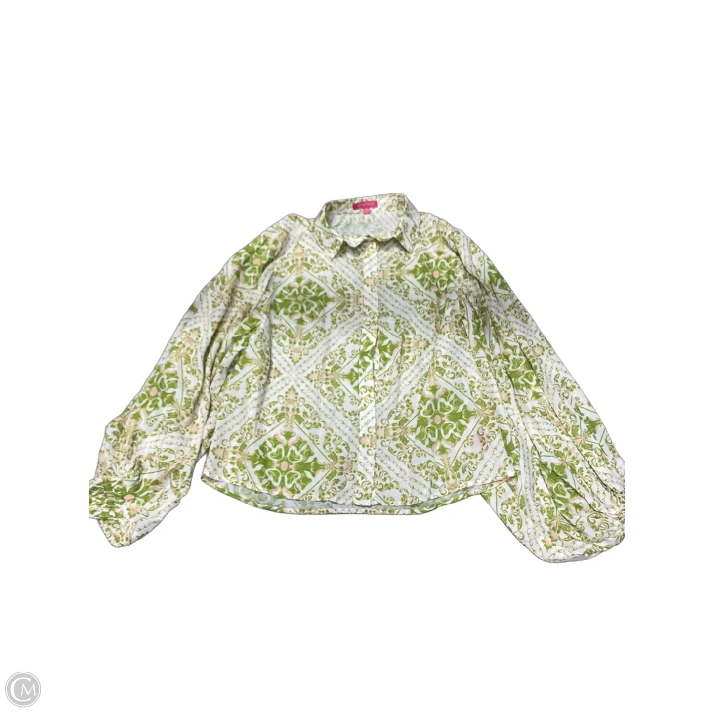 Top Long Sleeve By Flying Tomato In Green, Size: Xs