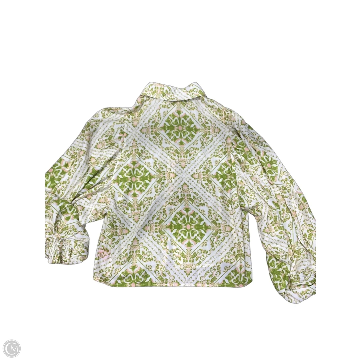 Top Long Sleeve By Flying Tomato In Green, Size: Xs
